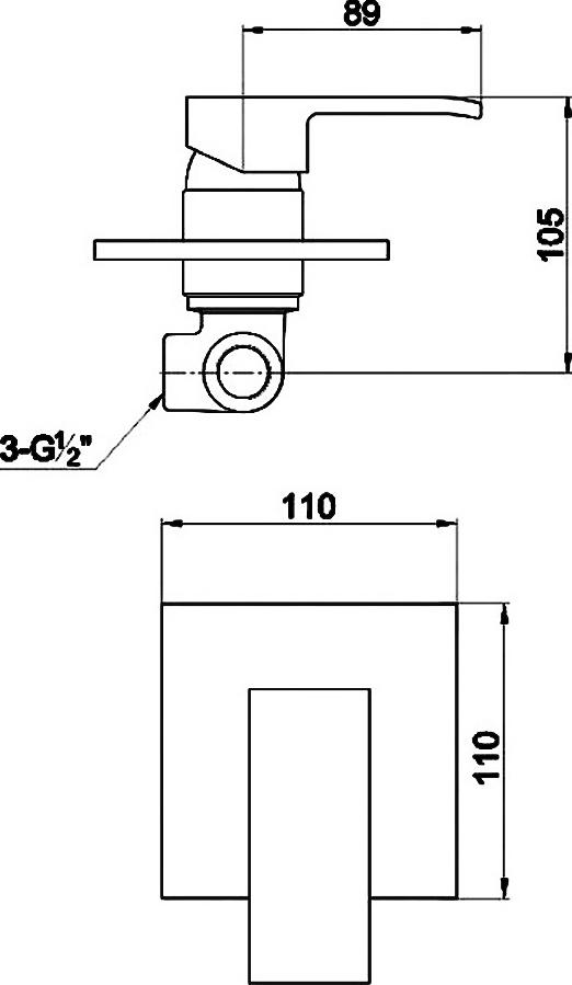 Смеситель Timo Selene 0189 SM с внутренней частью для душа