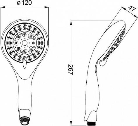 Ручной душ Iddis Optima Home A10161, хром