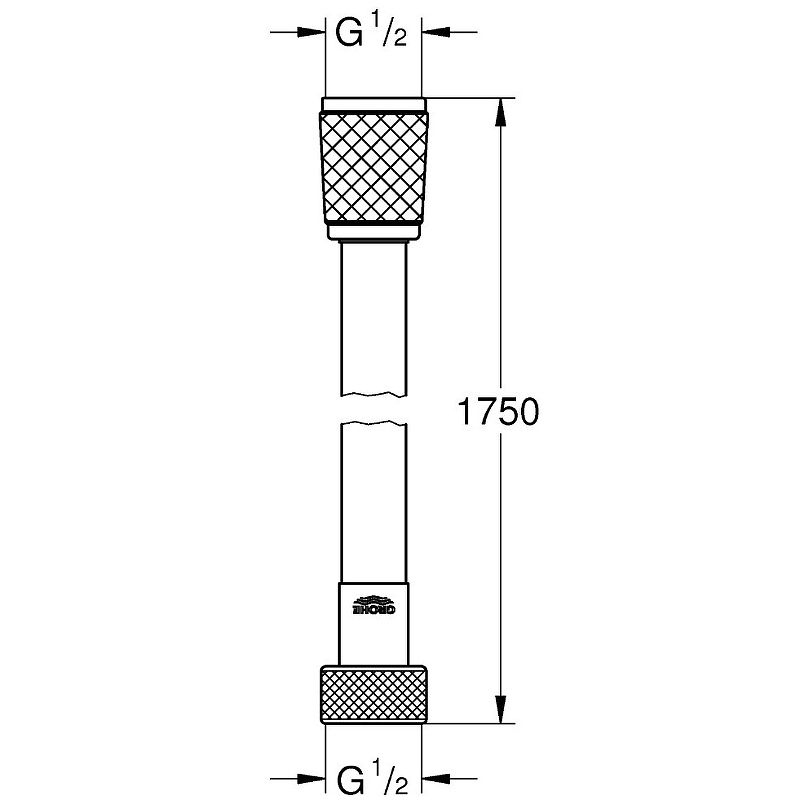 Душевой шланг Grohe Relexaflex 28154002 хром