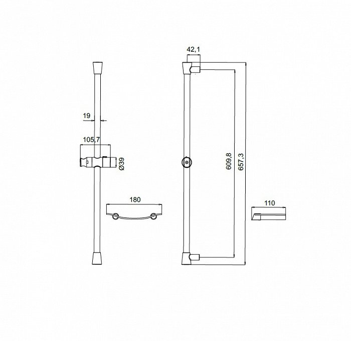 Душевая стойка Iddis Optima Home SIC6500i17 хром