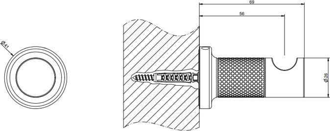 Крючок Gessi Inciso 58521#149, finox