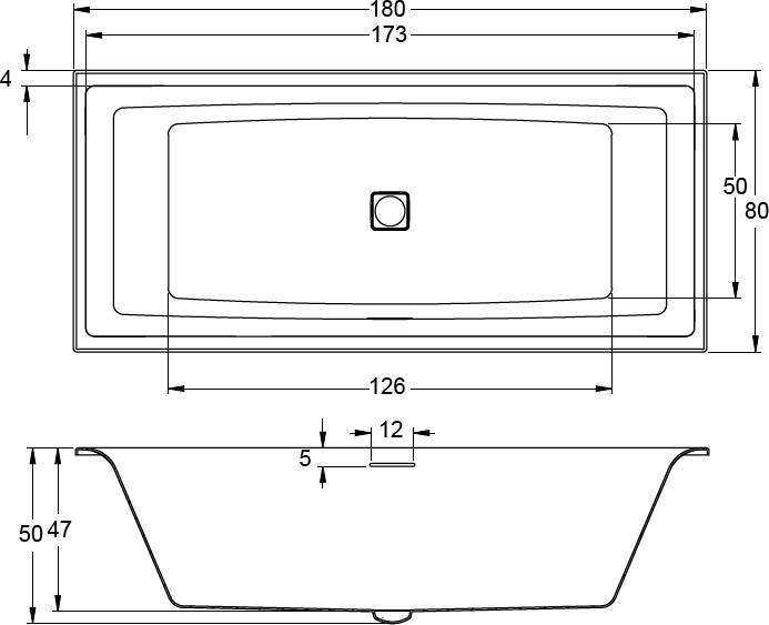 Акриловая ванна Riho Still Square 180х80 B099001005