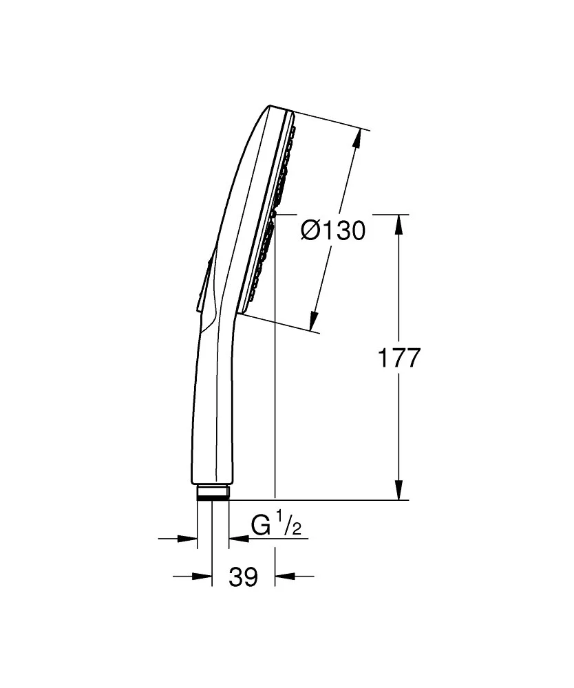 Душевая лейка Grohe Rainshower 26574DA0 бронза