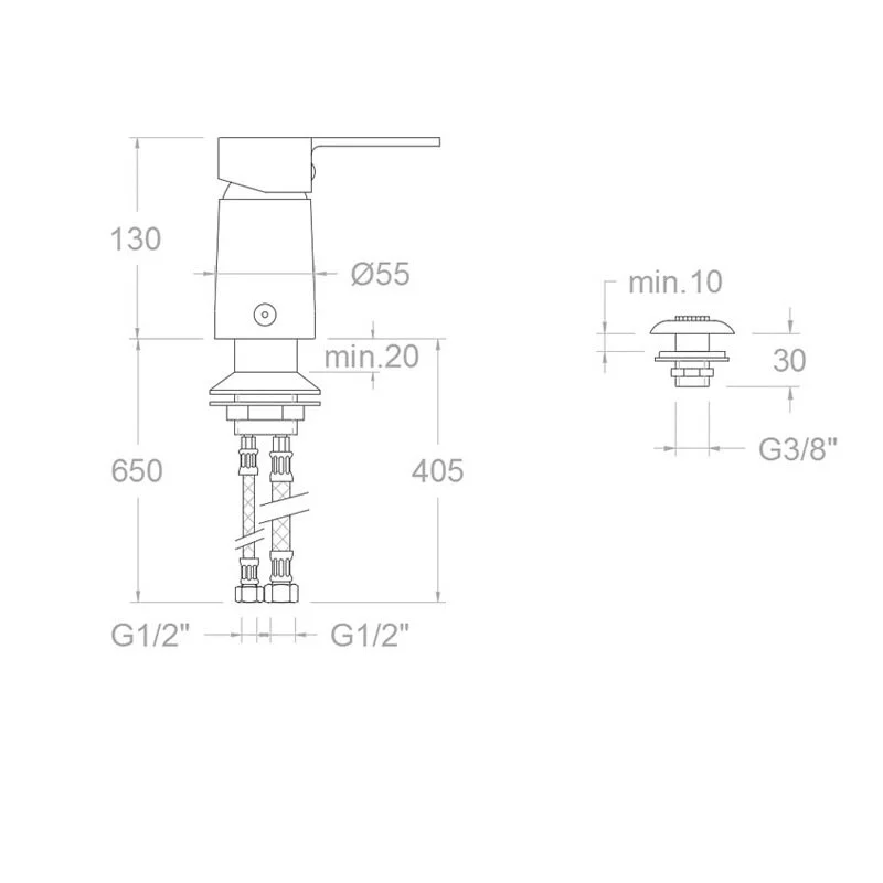 Смеситель для биде Ramon Soler Rs-Q SA9323 хром