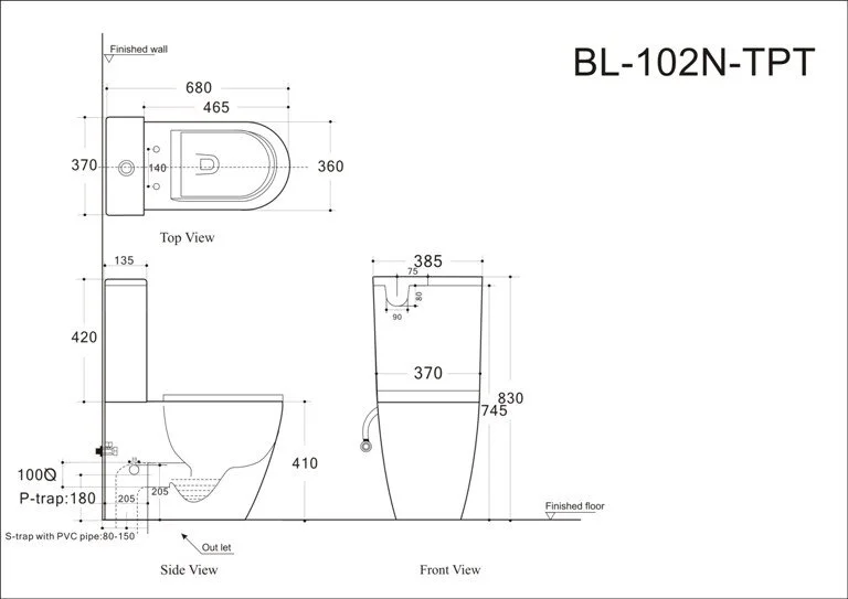 Напольный унитаз Aquanet Cetus-C1 BL-102N-TPT с бачком 203343 безободковый, крышка микролифт