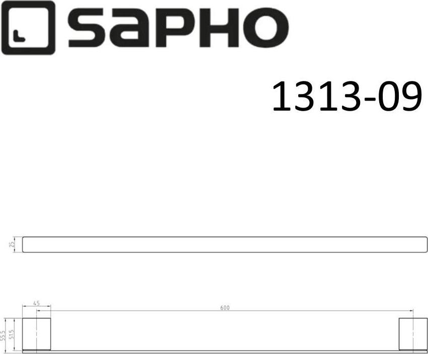 Полотенцедержатель Sapho Everest 1313-09, хром