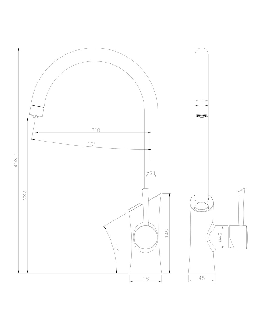 Смеситель для кухни Lemark Comfort  LM3072C хром