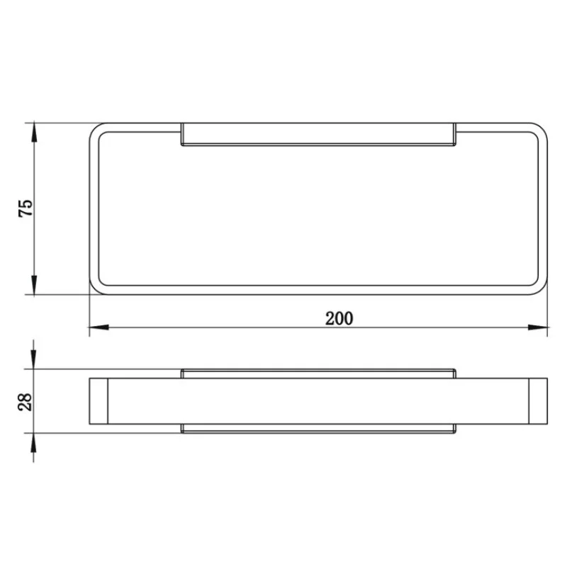 Полотенцедержатель Whitecross Cubo CU2458BL черный