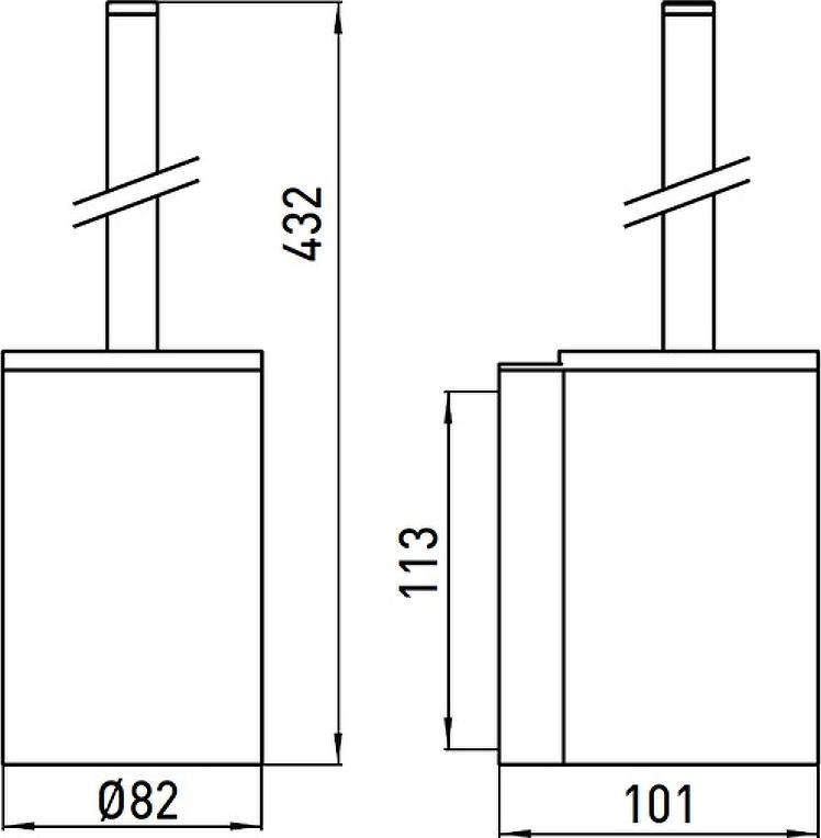 Ершик для унитаза Emco System2 3515 001 00, хром