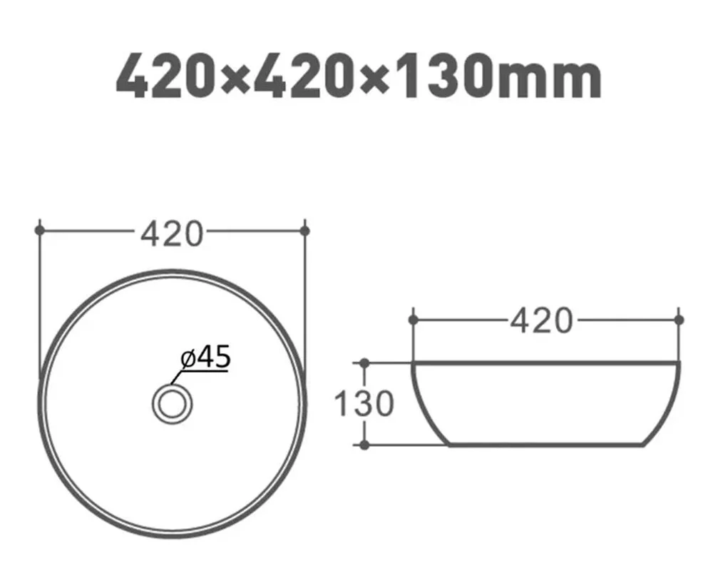 Раковина накладная Orange B07-420W белый