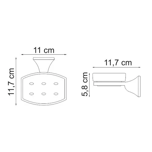 Мыльница WasserKRAFT Wern K-2500 K-2529 хром