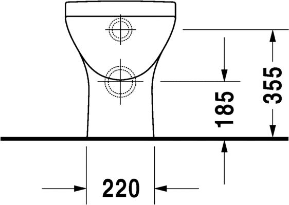 Приставной унитаз Duravit PuraVida 2132090000