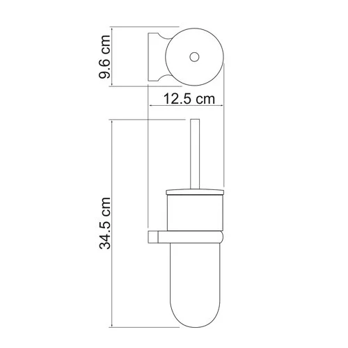 Ёршик WasserKRAFT Berkel К-6800 K-6827 хром