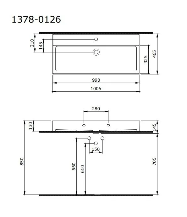 Раковина накладная Bocchi Milano 1378-020-0126 серый