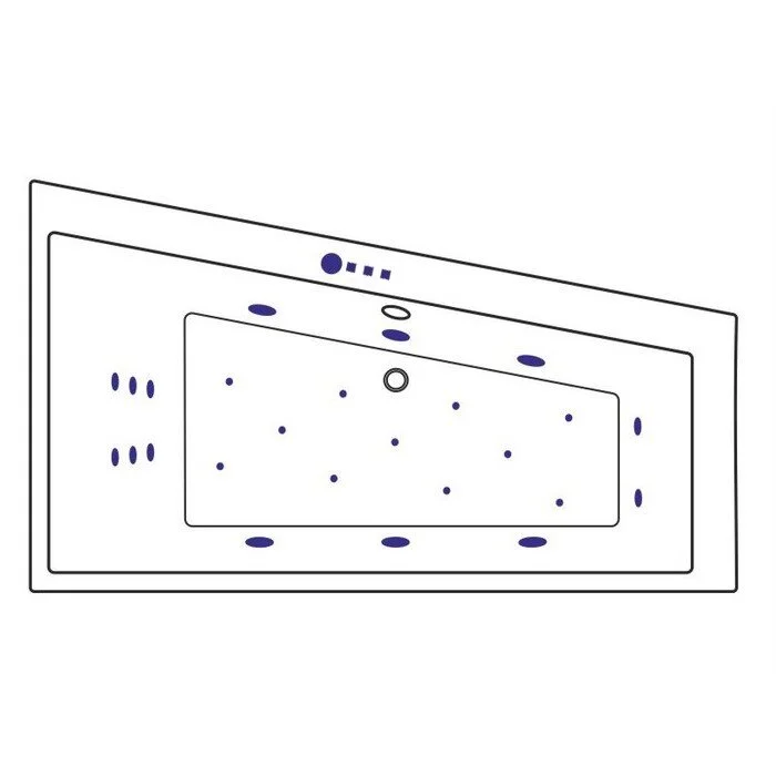 Акриловая ванна Excellent Sfera WAEX.SFP17.ULTRA.GL золото, белый