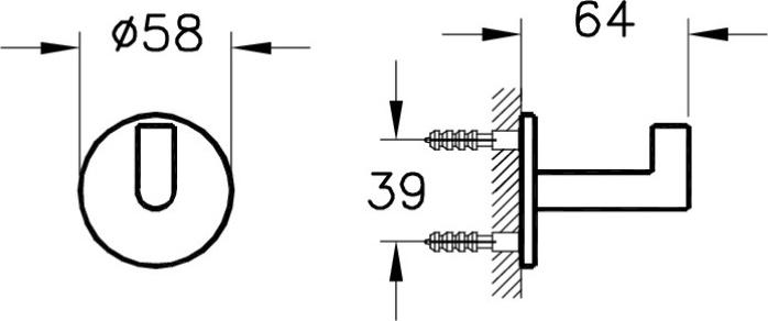 Крючок Vitra Origin A44884