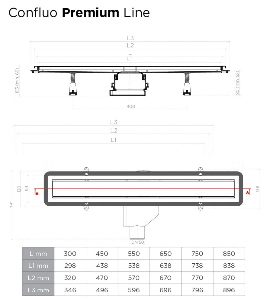 Лоток душевой Pestan Premium Line 13100001 хром