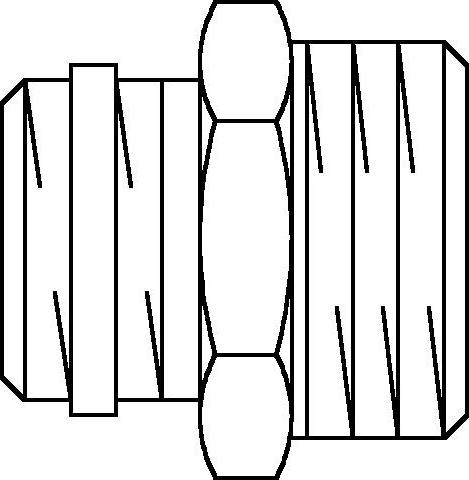 Ниппель Oventrop 1/2"x3/4" никелированный