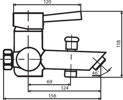 Смеситель Dorff Logic D3010000 для ванны с душем