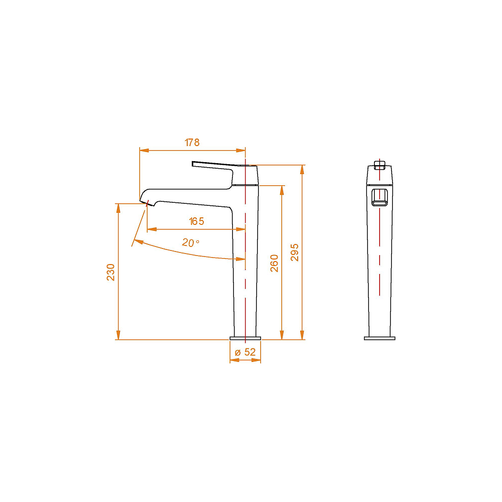 Смеситель для раковины RGW Shower Panels 511405311-06 золото