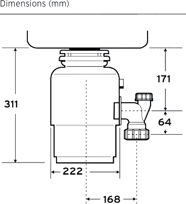 Измельчитель отходов InSinkErator Evolution 150