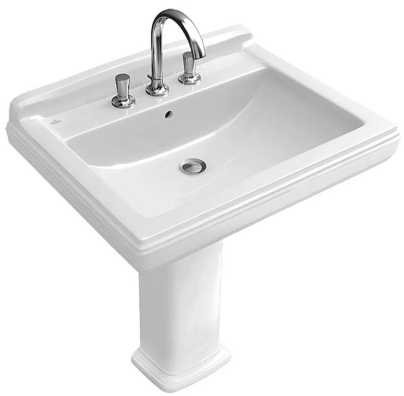 Раковина с пьедесталом Villeroy & Boch Hommage 710175R2 75x58 см