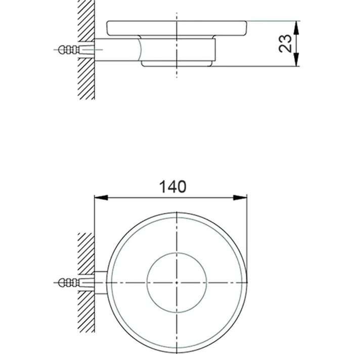 Мыльница Cisal System SY09060021 хром