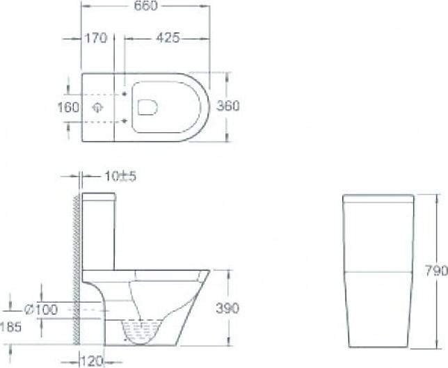 Чаша для унитаза Imex Arco 00188178 CT1088C