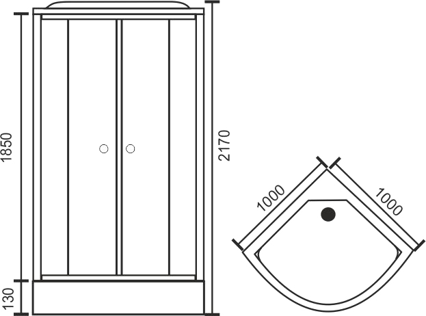 Душевая кабина Royal Bath RB 100HK3-BT