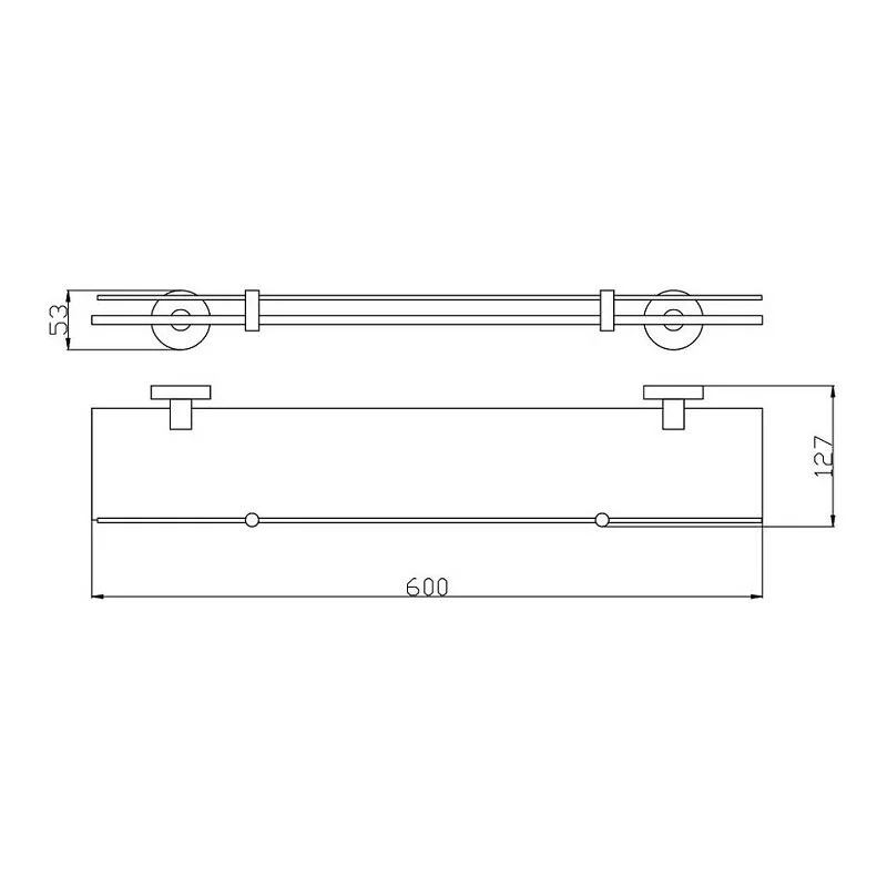 Полка Rav-Slezak Colorado COA0900/60Z золото