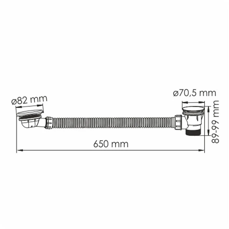 Слив-перелив для ванны WasserKRAFT Asphe 7700 A333 золото, серый