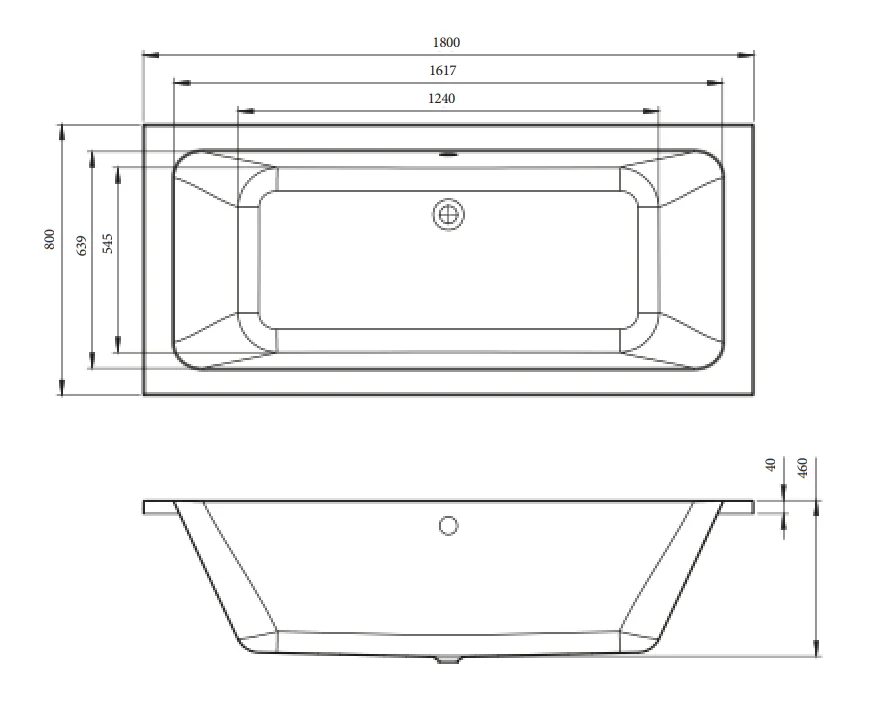 Акриловая ванна C-Bath Fortuna CBQ017002 белый