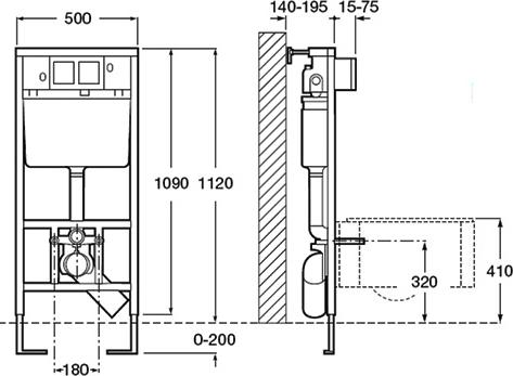 Комплект Чаша Roca Meridian 346248000 + Инсталляция Roca DUPLO WC 890090020 + Кнопка смыва хром + Крышка-сиденье с микролифтом