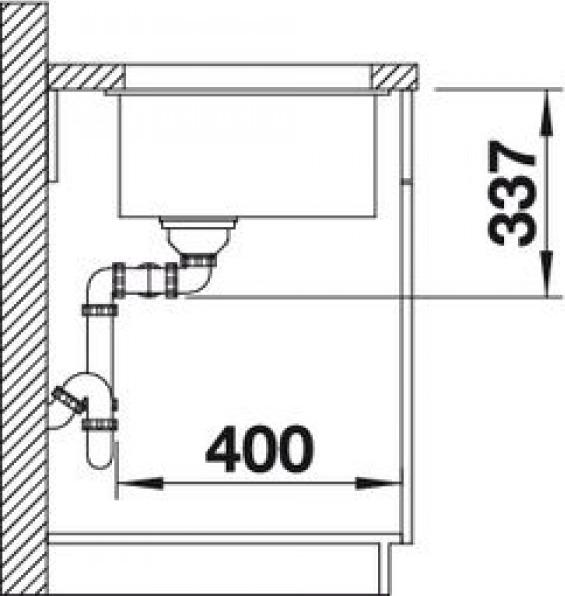 Кухонная мойка Blanco Subline 350/350-U 523574 антрацит