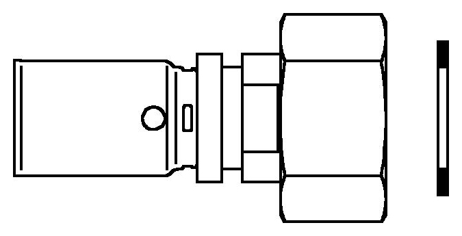 Переходник Oventrop Cofit P 20хG3/4" с накидной гайкой