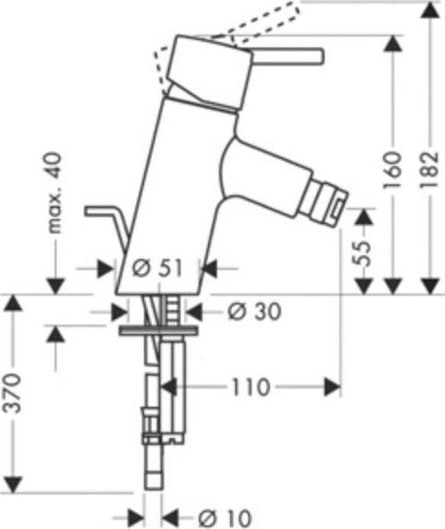 Смеситель для биде Hansgrohe Talis S 32220000