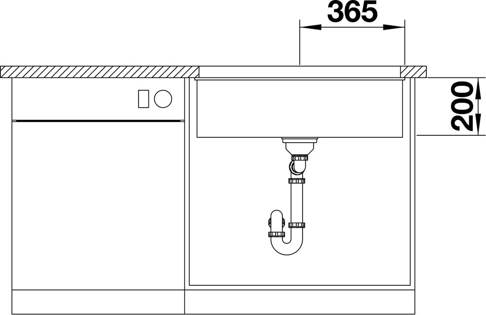 Кухонная мойка Blanco Etagon 700-U Silgranit 525168 тёмная скала