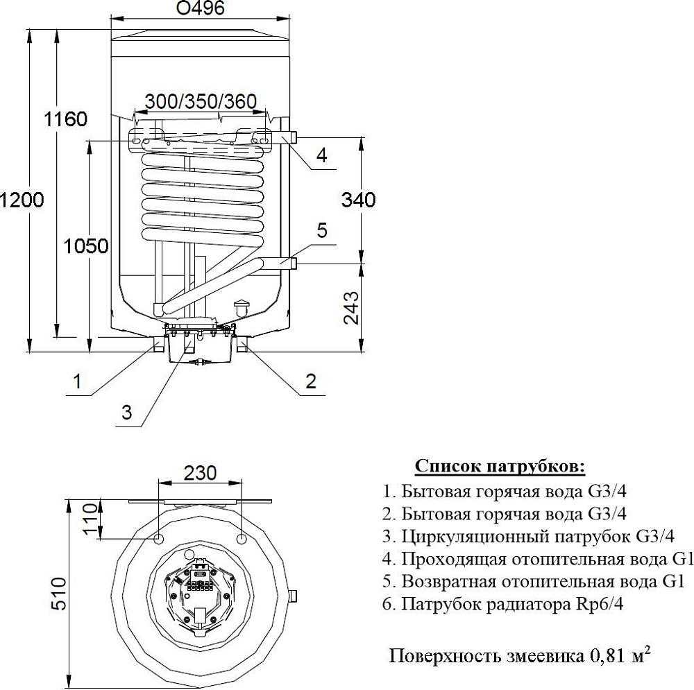 Водонагреватель Hajdu AQ IND FC 150 л настенный 2142113902