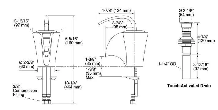 Смеситель для раковины Kohler Vas K-11010-VC-96 бронза