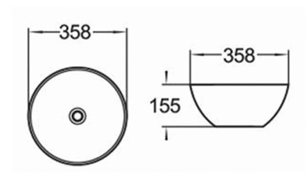 Раковина накладная Comforty 4150371 черный