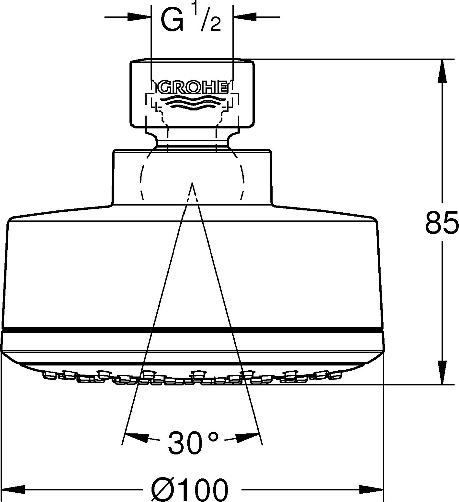 Верхний душ Grohe Tempesta Cosmopolitan 26366001