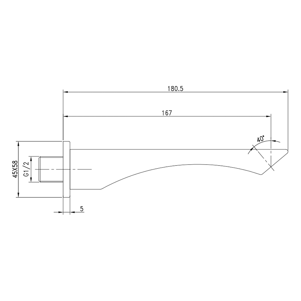 Излив Lemark LM5881CW хром, белый