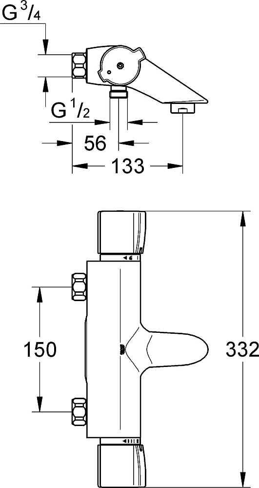 Термостат Grohe Grohtherm 2000 special 34254000