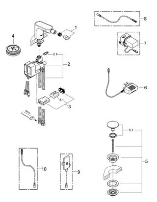 Смеситель для биде Grohe Veris 36286000 хром