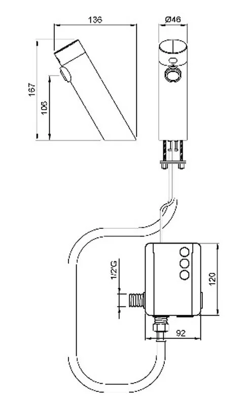 Кран для раковины Nofer 07360.B хром