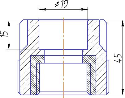 Муфта Kalde 3222-nfo-200c00 20х3/4"