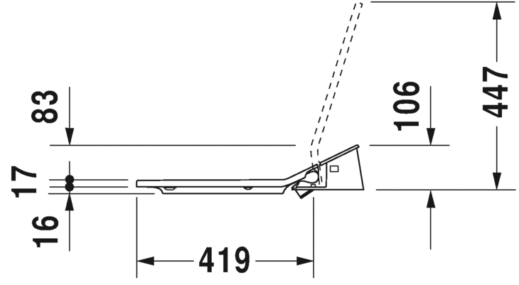 Крышка-сиденье Duravit ME by Starck SensoWash Slim 611200002000300 с микролифтом, функция биде