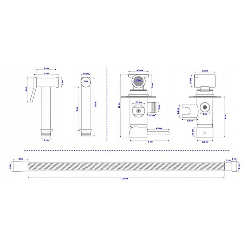 Душ гигиенический Rea Loop REA-B4106 хром