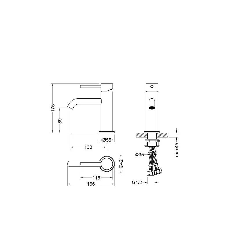 Комплект смесителей Aquatek Европа AQ1331CR, цвет хром