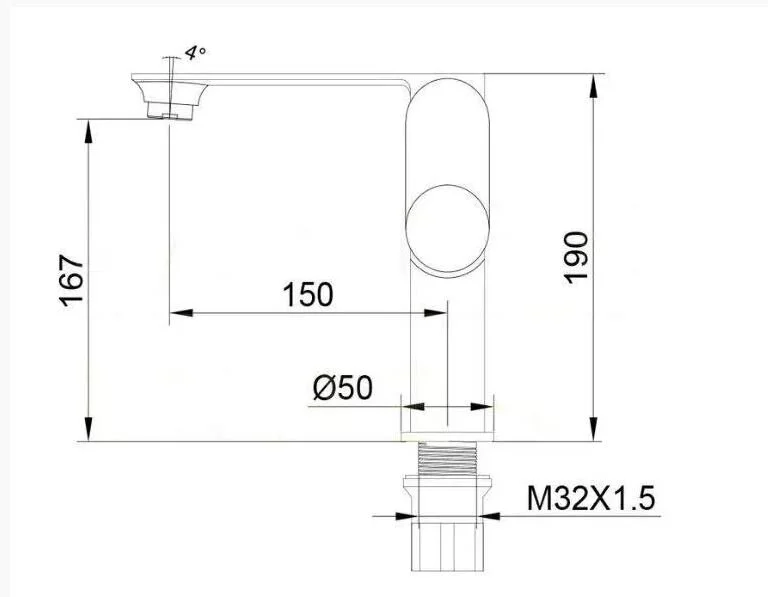 Смеситель для раковины Schein 8621 хром